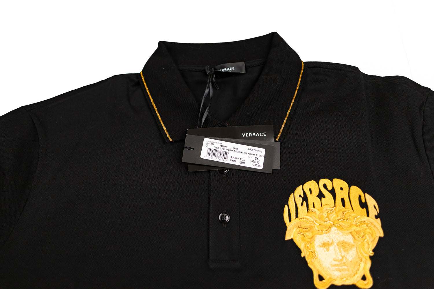 Versace Black Medusa Polo