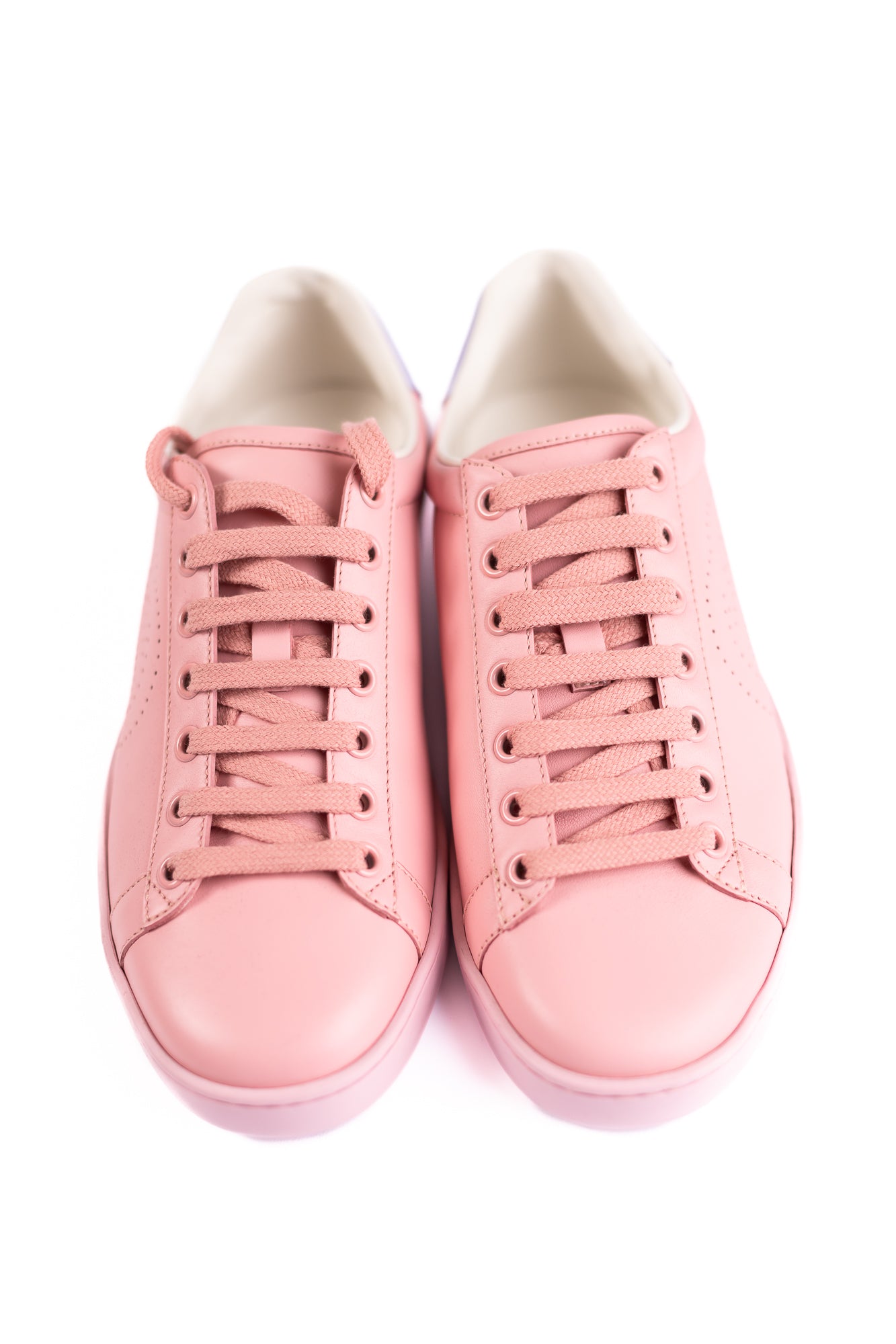 GUCCI Gucci Pink/Purple Leather New Ace Sneakers