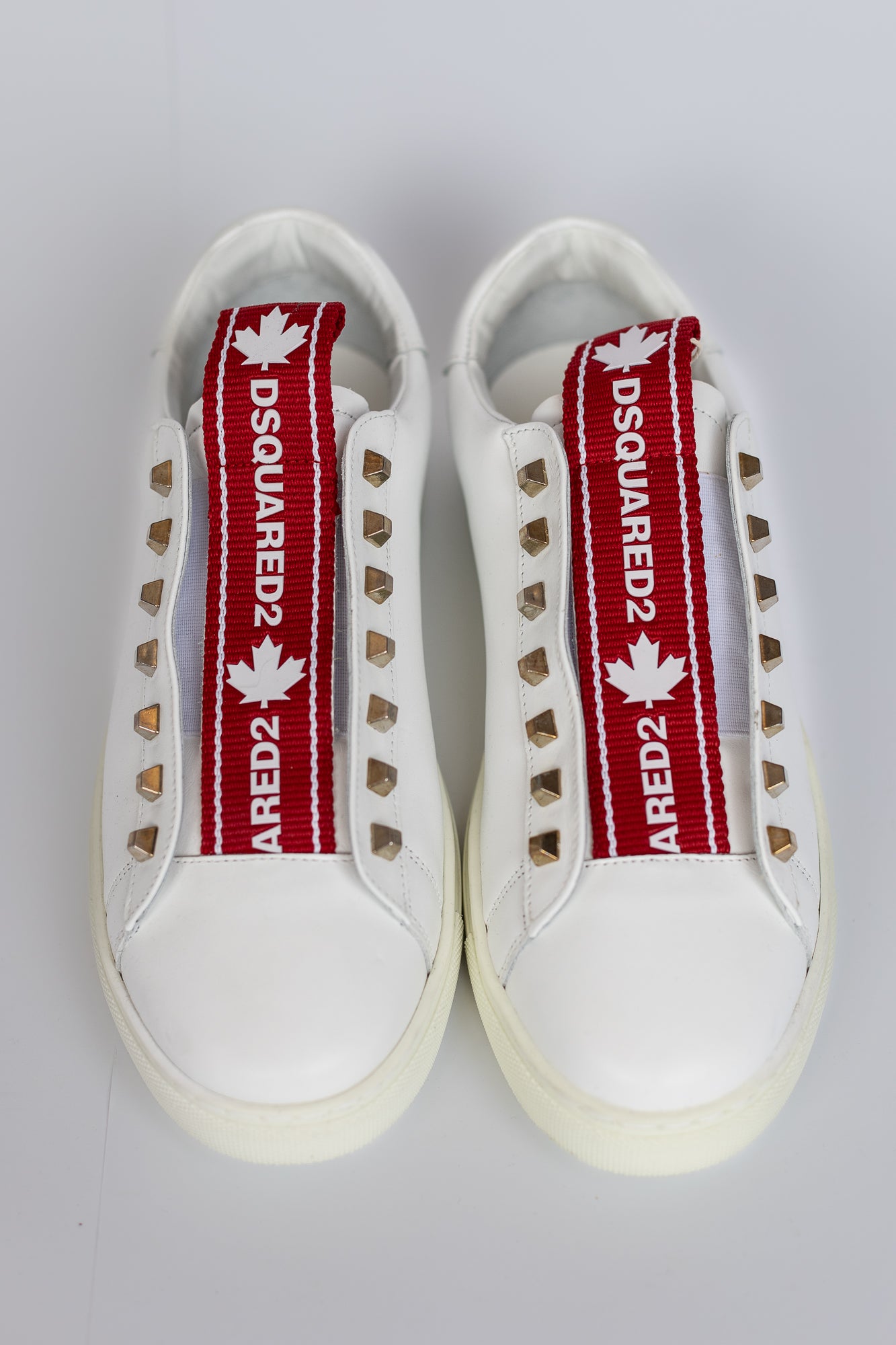 DSQUARED New Tennis Sneakers - White / Red